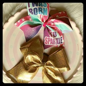 Born to Sparkle Cheer Bows